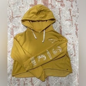 Yellow O’Niell cropped hoodie